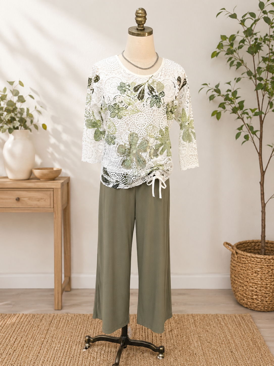 Wide Leg Gaucho Pant