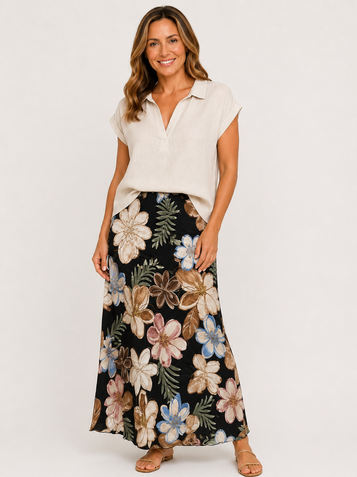 Bahama Floral Maxi Skirt
