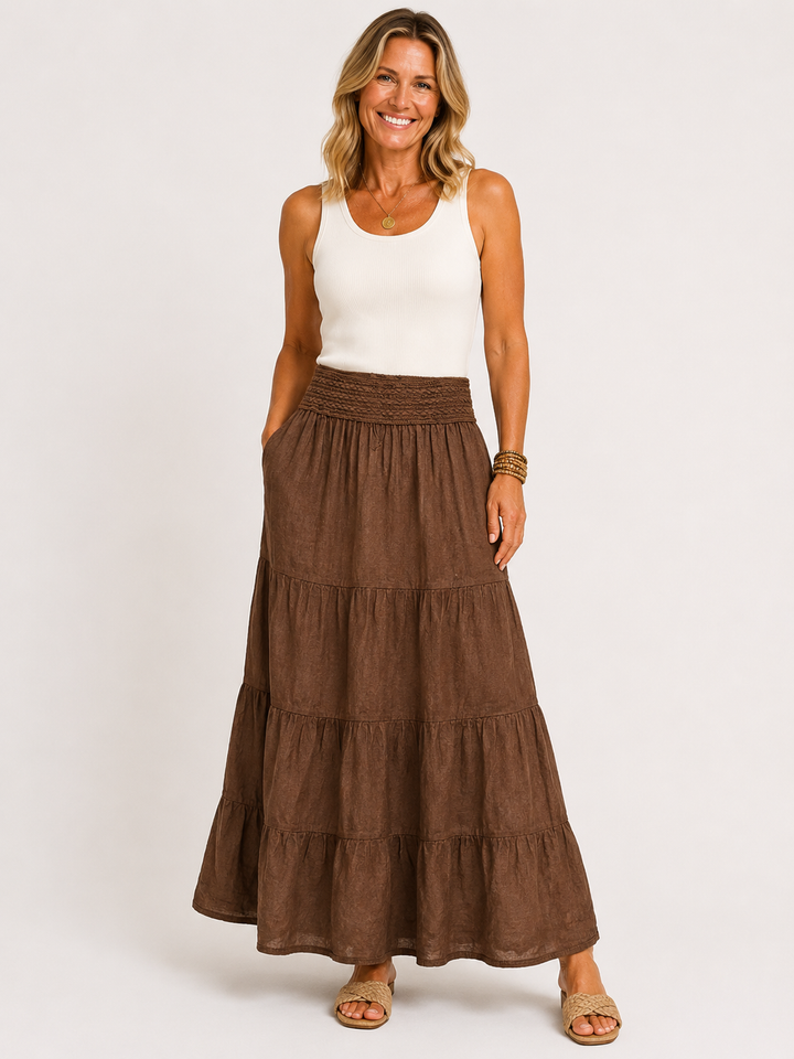 Linen Maxi Skirt