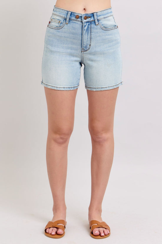 Judy Blue LT 2 Button Mid Length Dad Shorts *FINAL SALE*