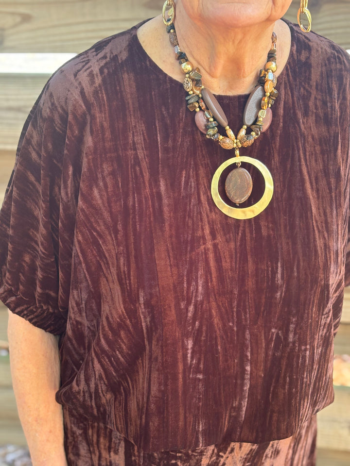 Dolman Textured Oversized Top