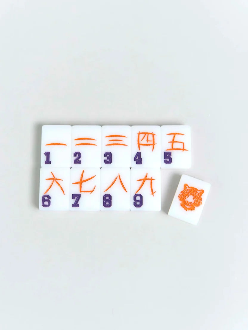 All in Line Clemson Mahjong Collectors Set