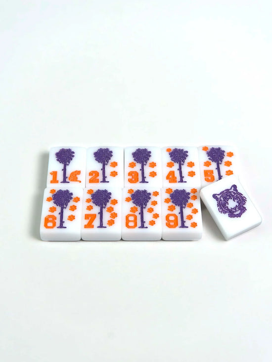 All in Line Clemson Mahjong Collectors Set
