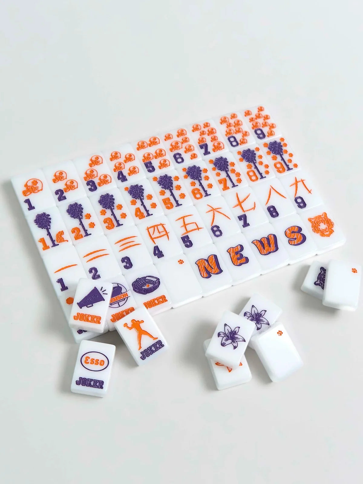 All in Line Clemson Mahjong Collectors Set