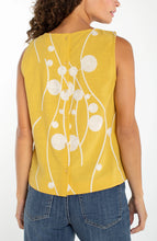 Load image into Gallery viewer, Golden Garden Embroidered Sleeveless Top
