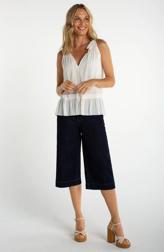 Sleeveless Woven Top