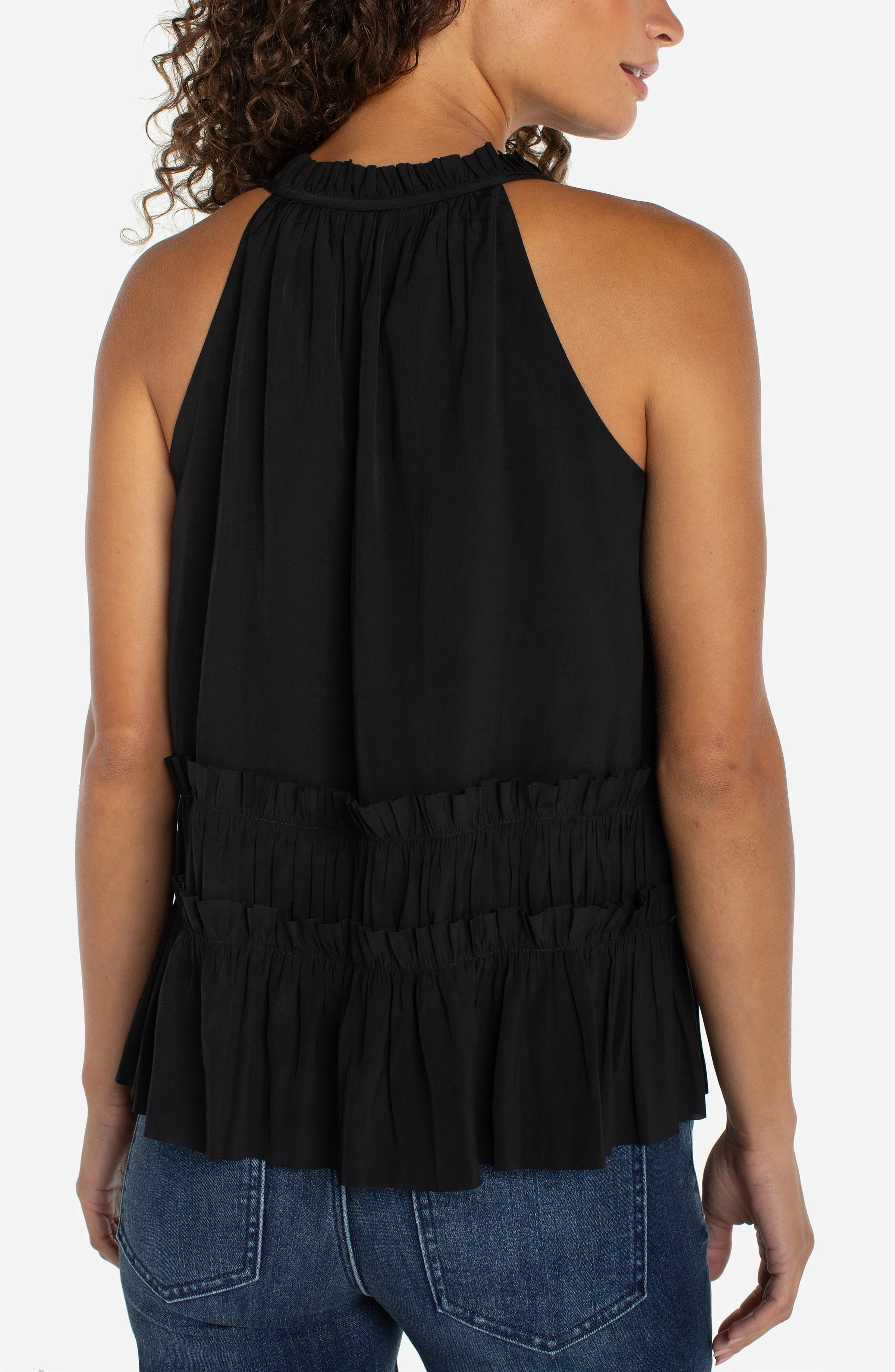Sleeveless Woven Top