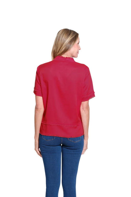 Fringe Hem Blouse
