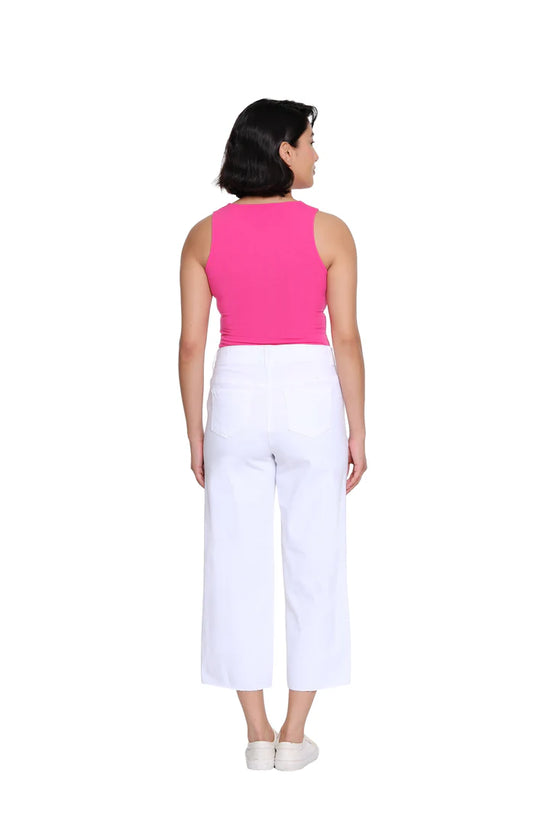 Raw Edge Hem Crop Jean