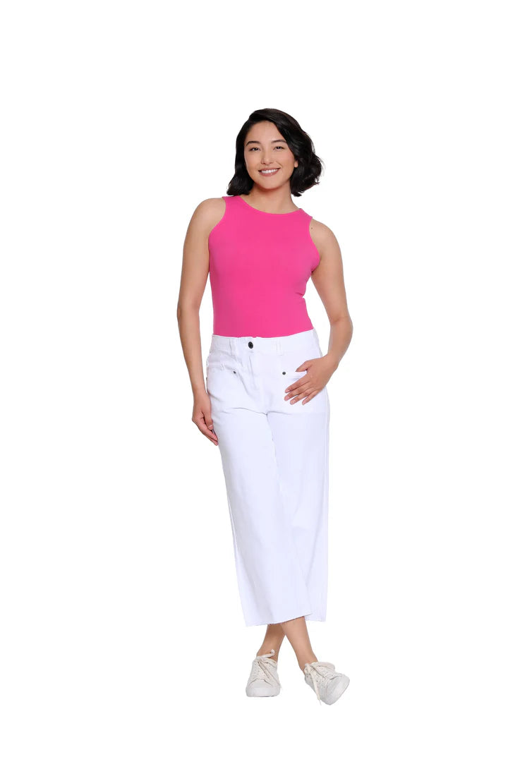 Raw Edge Hem Crop Jean