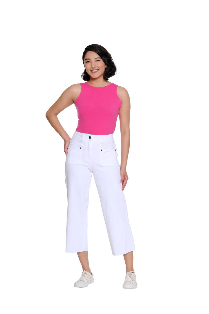 Raw Edge Hem Crop Jean