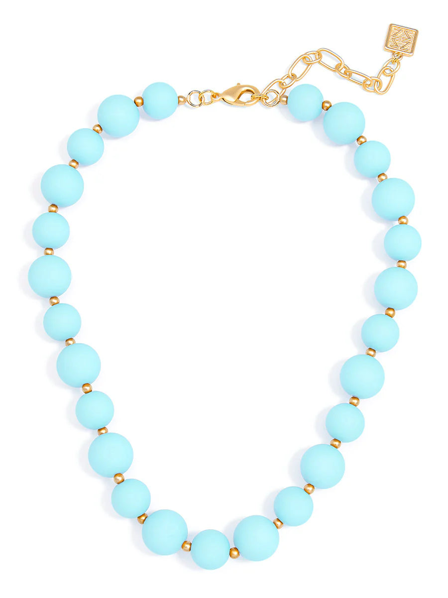 Chunky Matte Beaded Collar Necklace