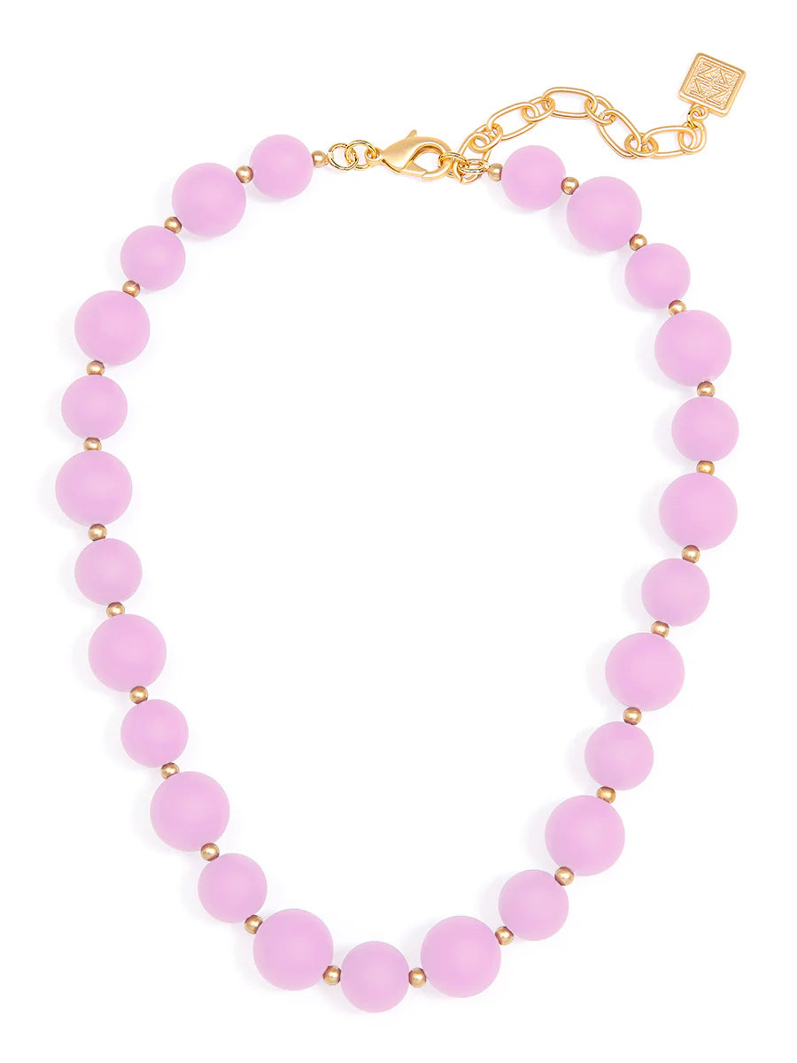Chunky Matte Beaded Collar Necklace