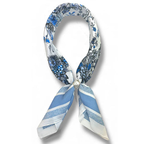 Scarf With Magnetic Pearl