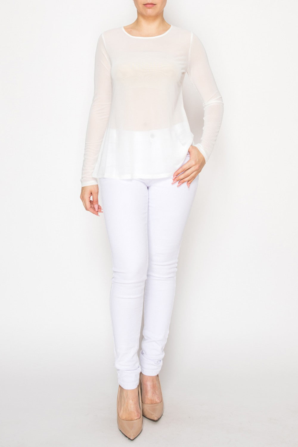 On A Dime Mesh Top