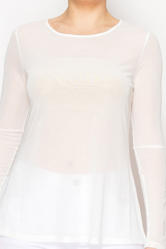 On A Dime Mesh Top