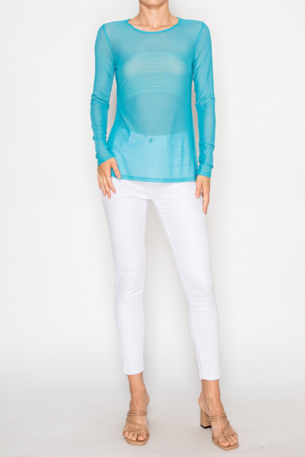 On A Dime Mesh Top
