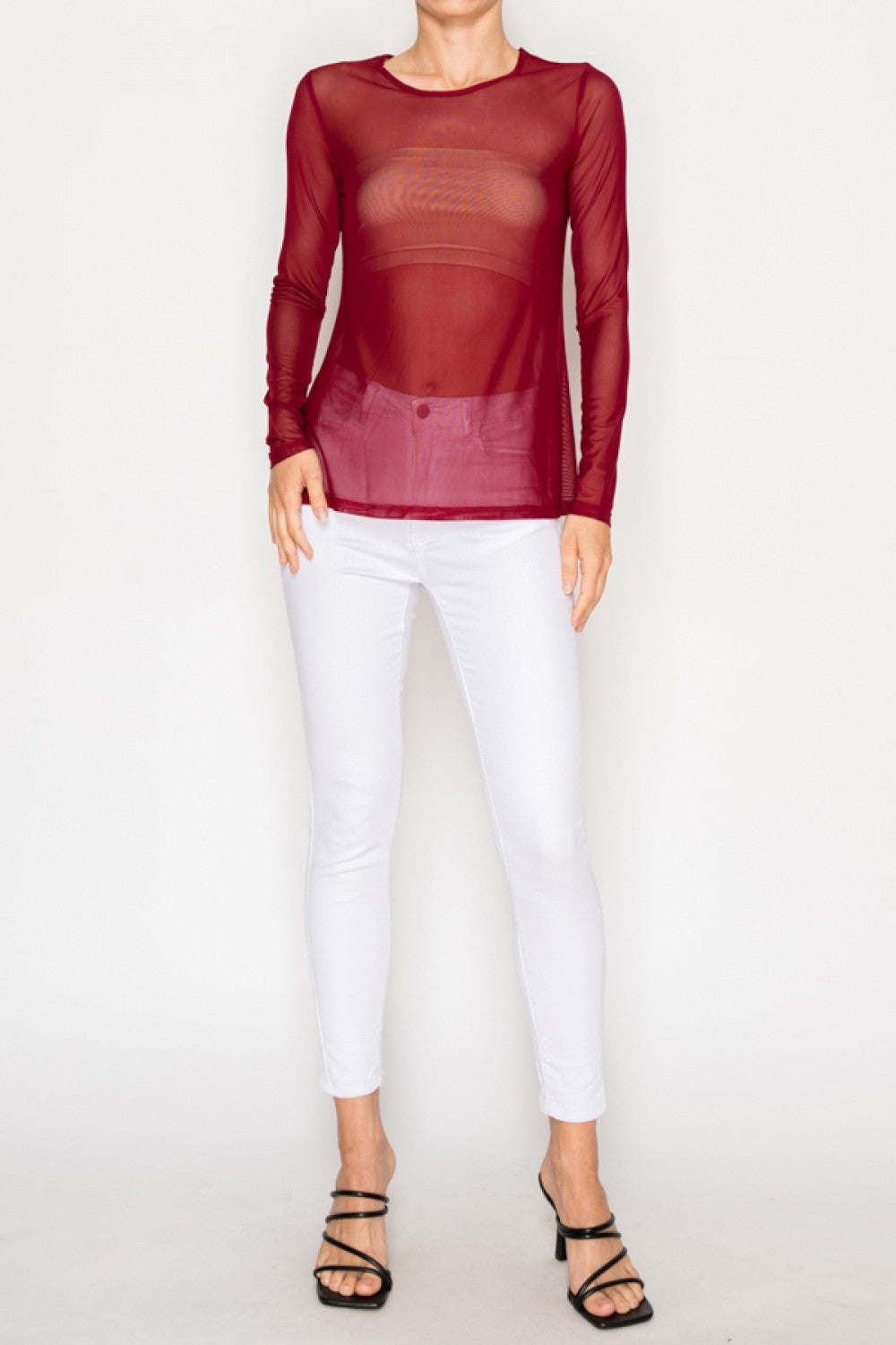 On A Dime Mesh Top