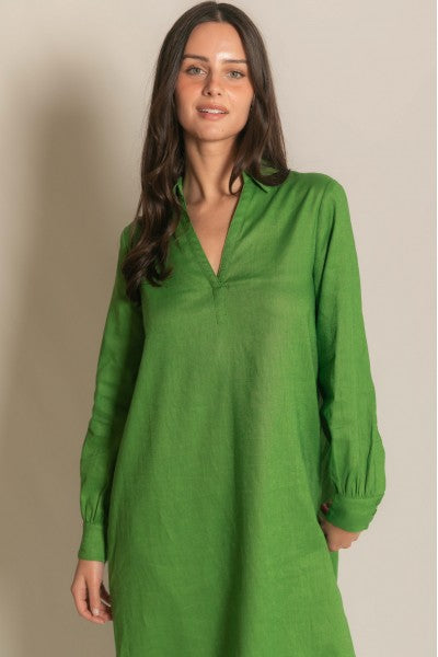 Be Mine Linen Maxi Dress