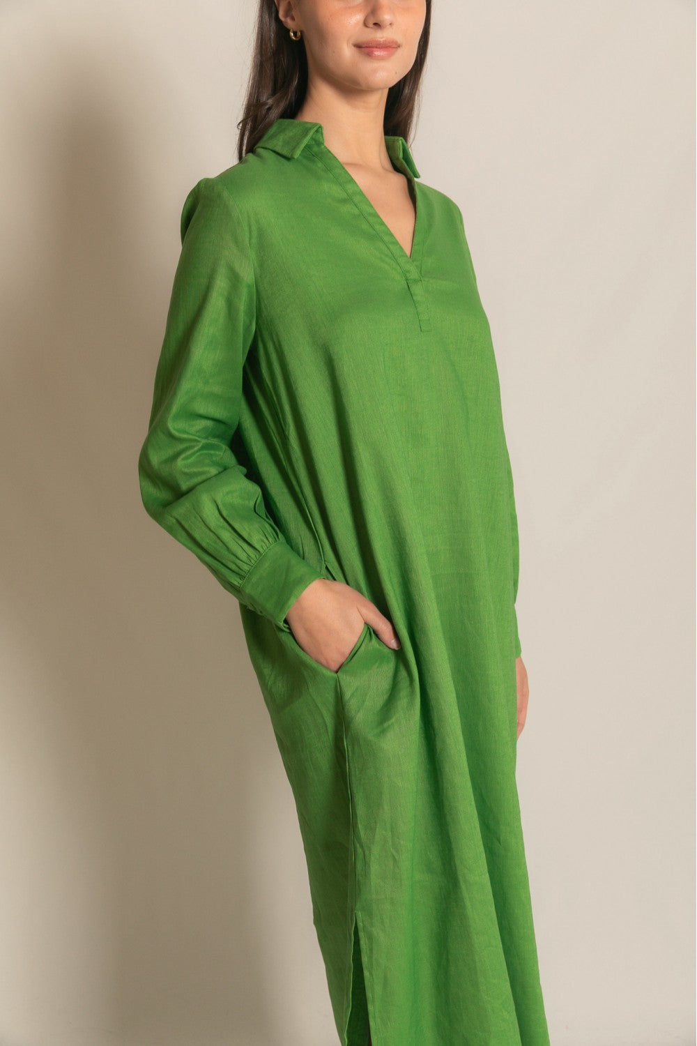 Be Mine Linen Maxi Dress
