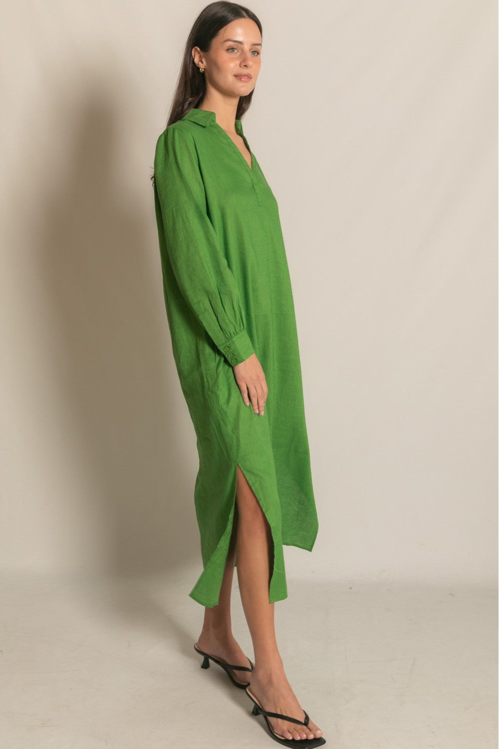 Be Mine Linen Maxi Dress