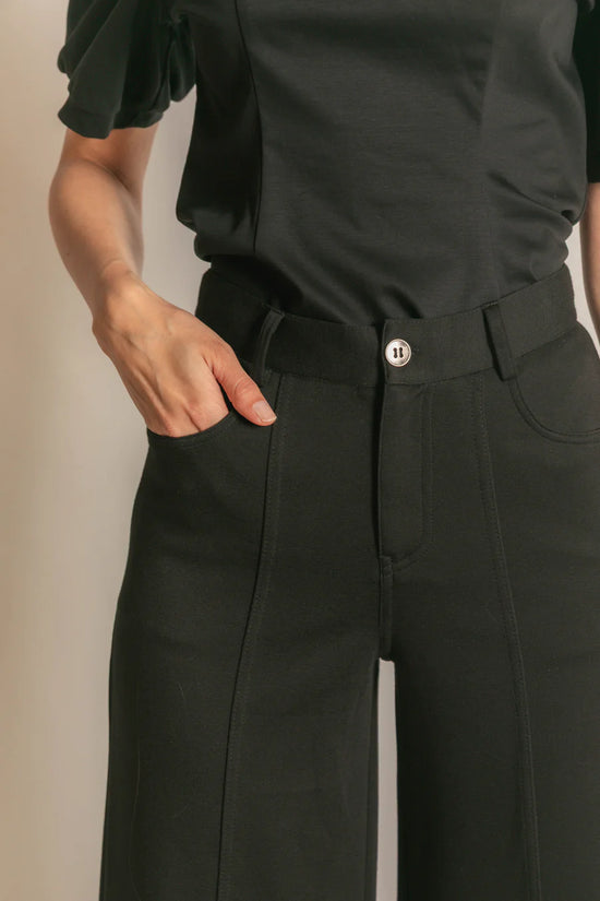 Modal Pleated Wide Leg Trouser