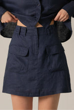 Load image into Gallery viewer, Linen Cargo Skirt
