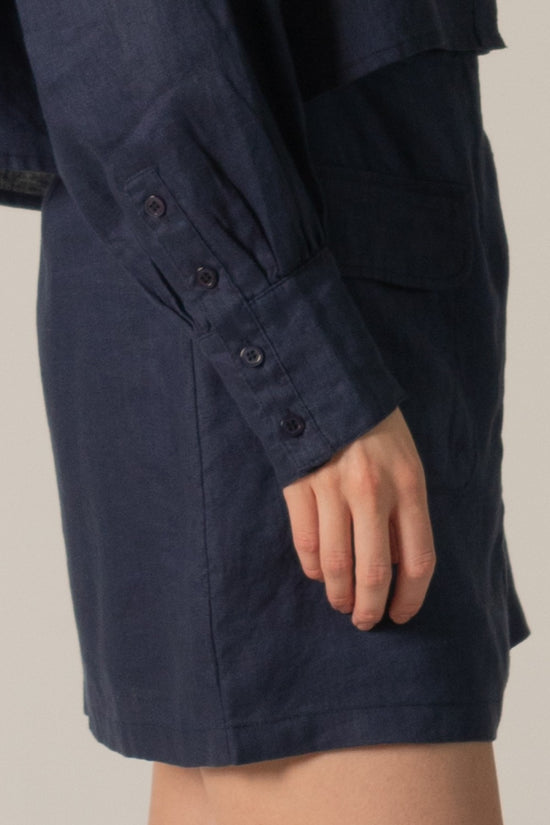 Linen Cargo Skirt