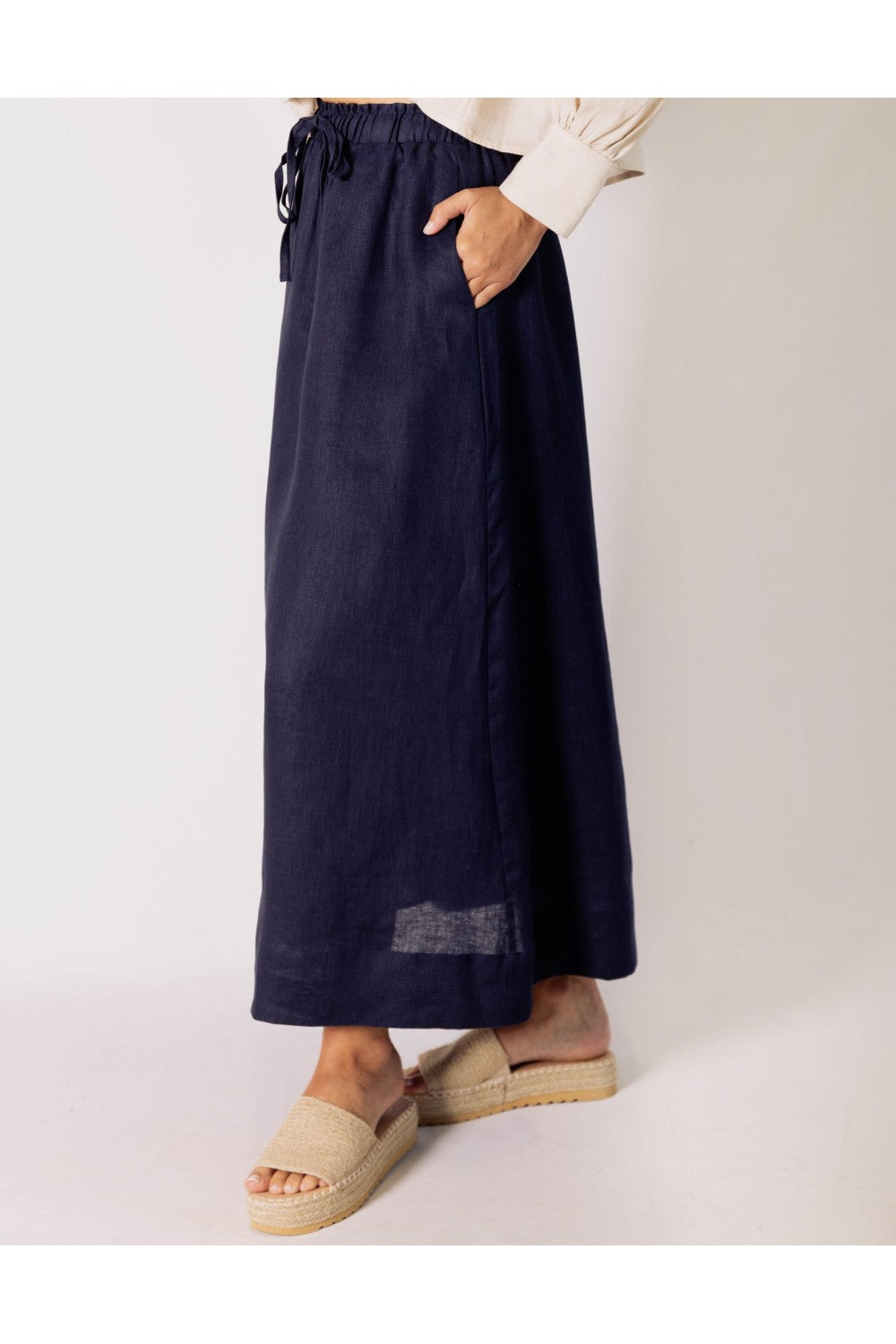 Linen Long Skirt