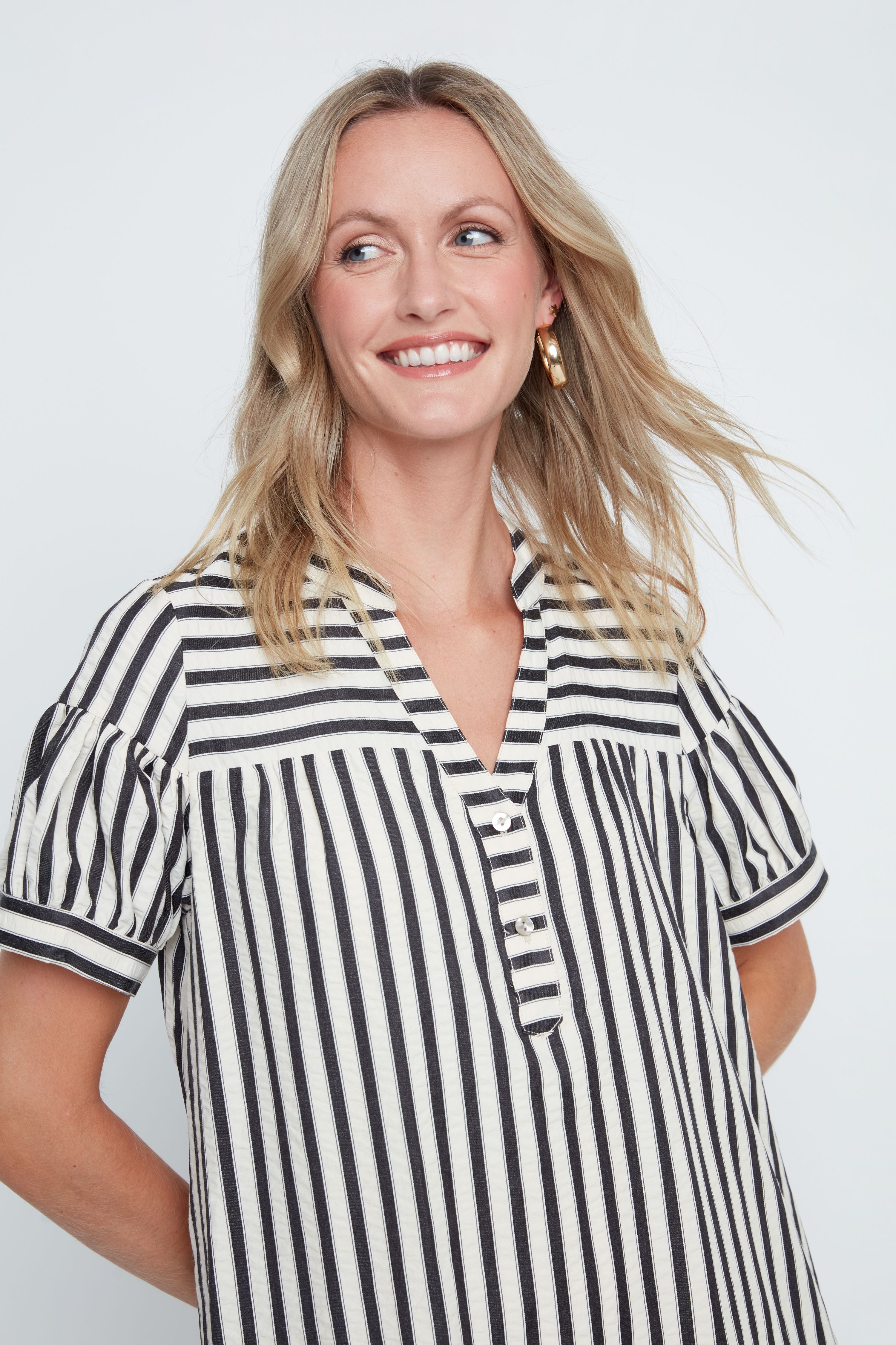 Coastal Cabana Stripe Dress