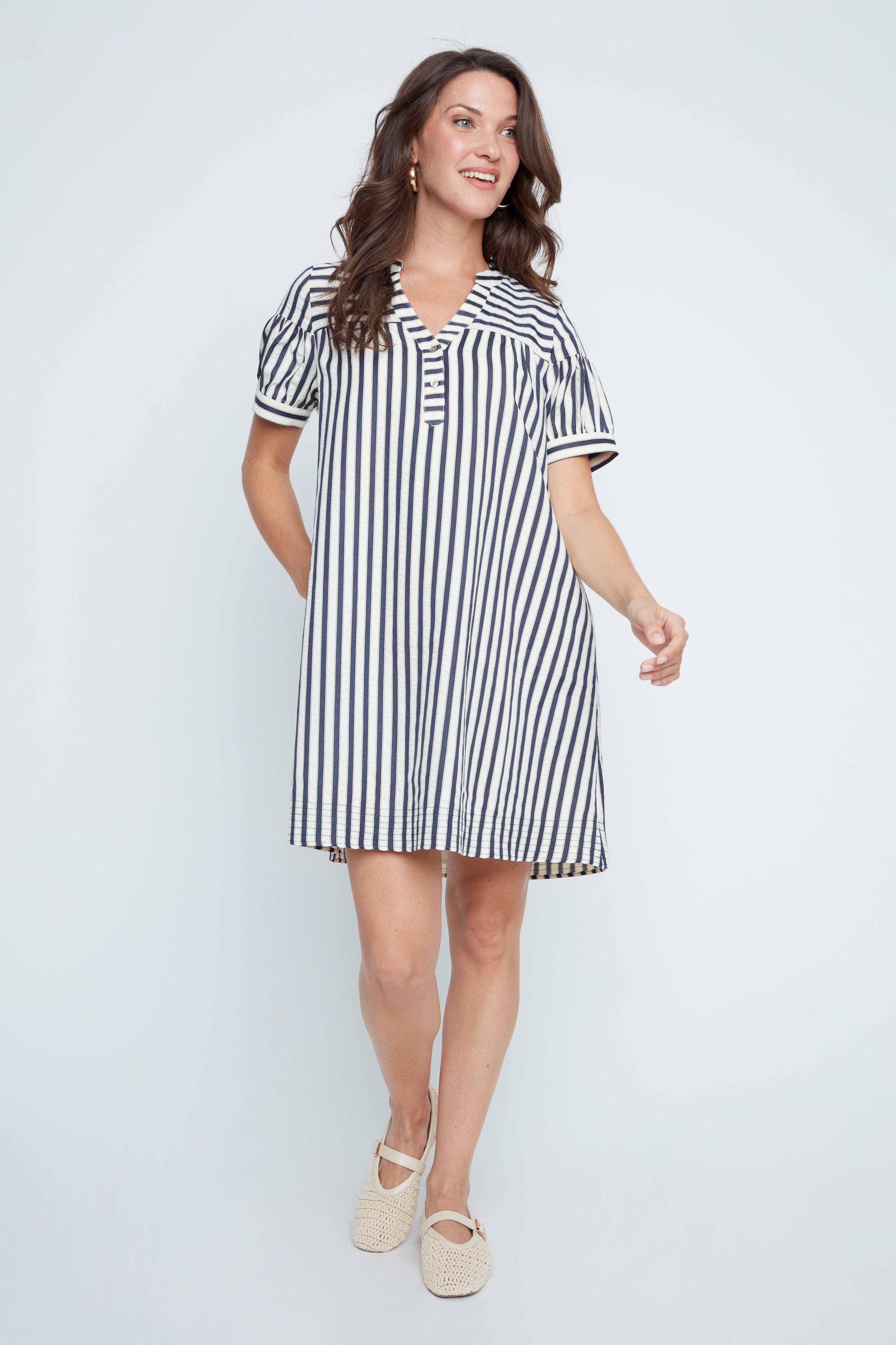 Coastal Cabana Stripe Dress