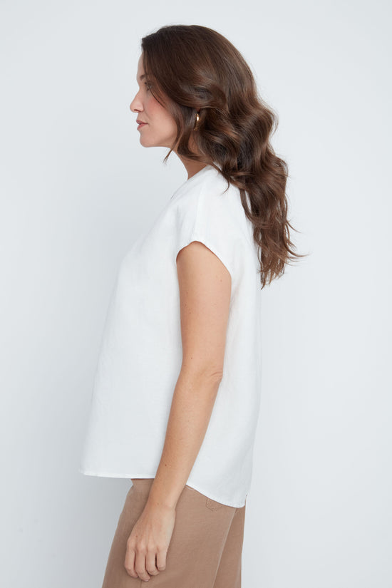 Blush Breeze Linen Top