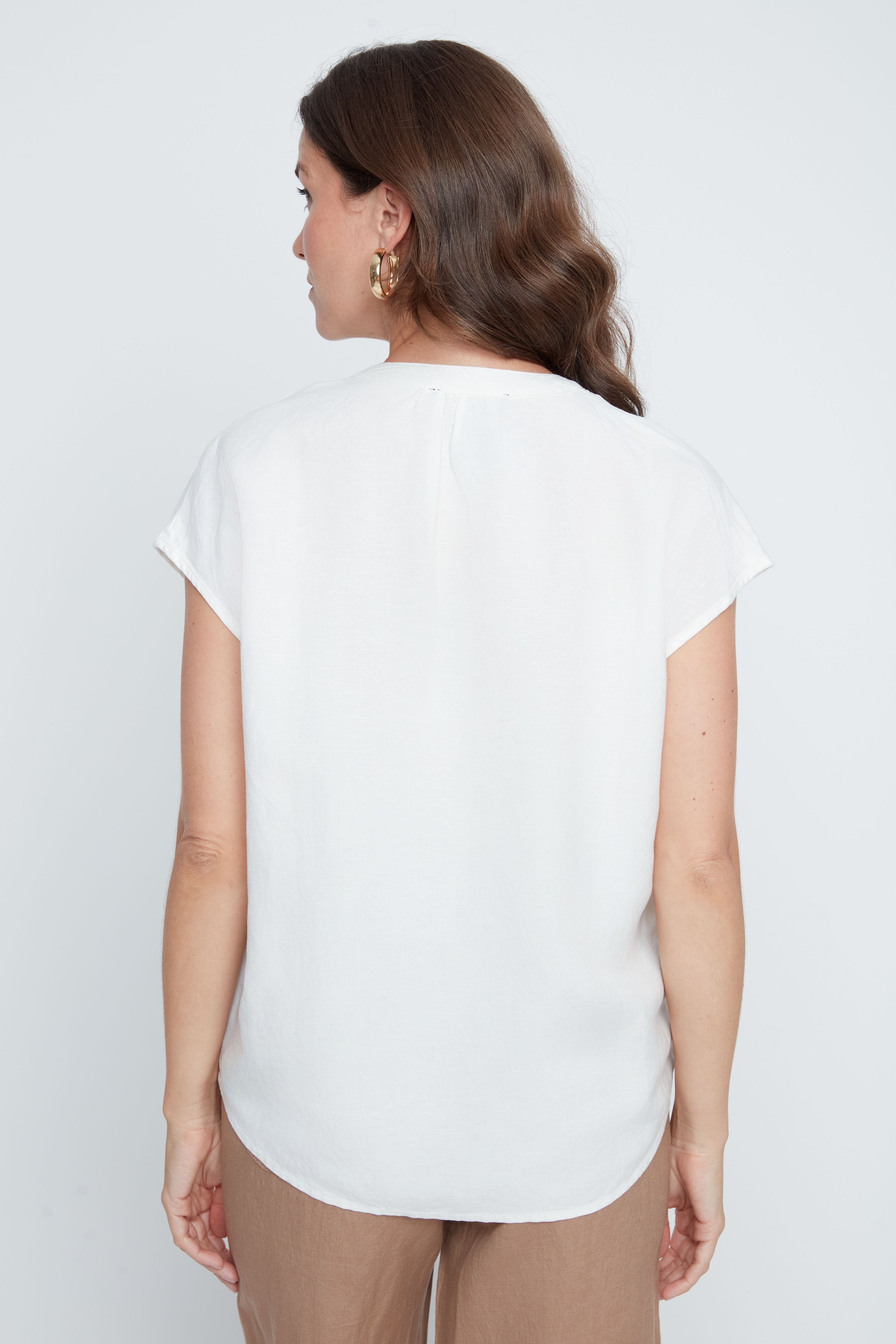 Blush Breeze Linen Top