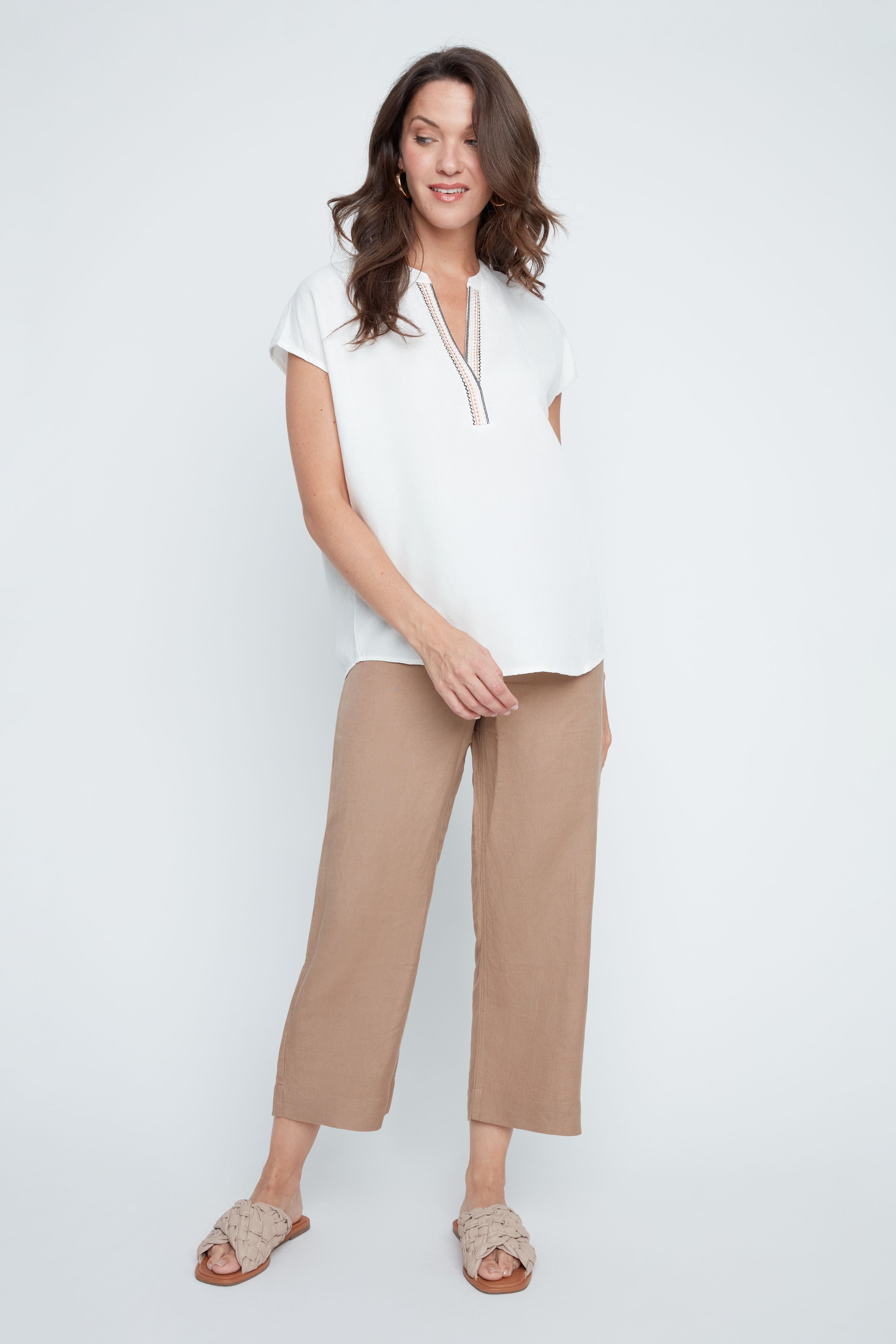 Blush Breeze Linen Top