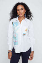 Load image into Gallery viewer, Vintage Postcard Charm Button-Up
