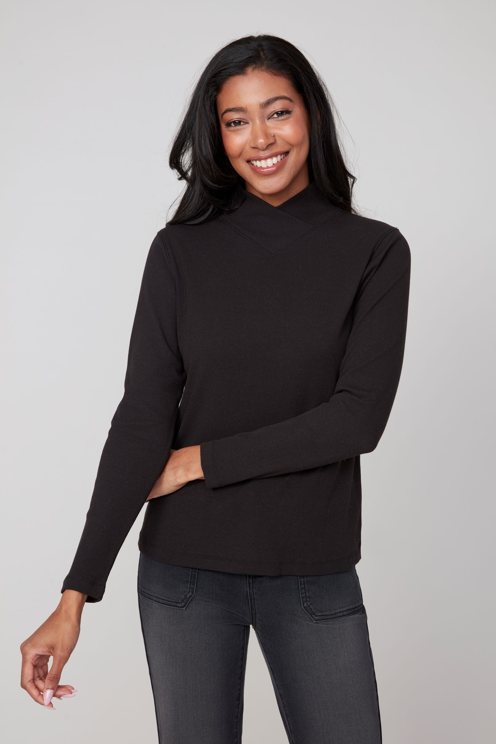 Give It To Me Mockneck Top