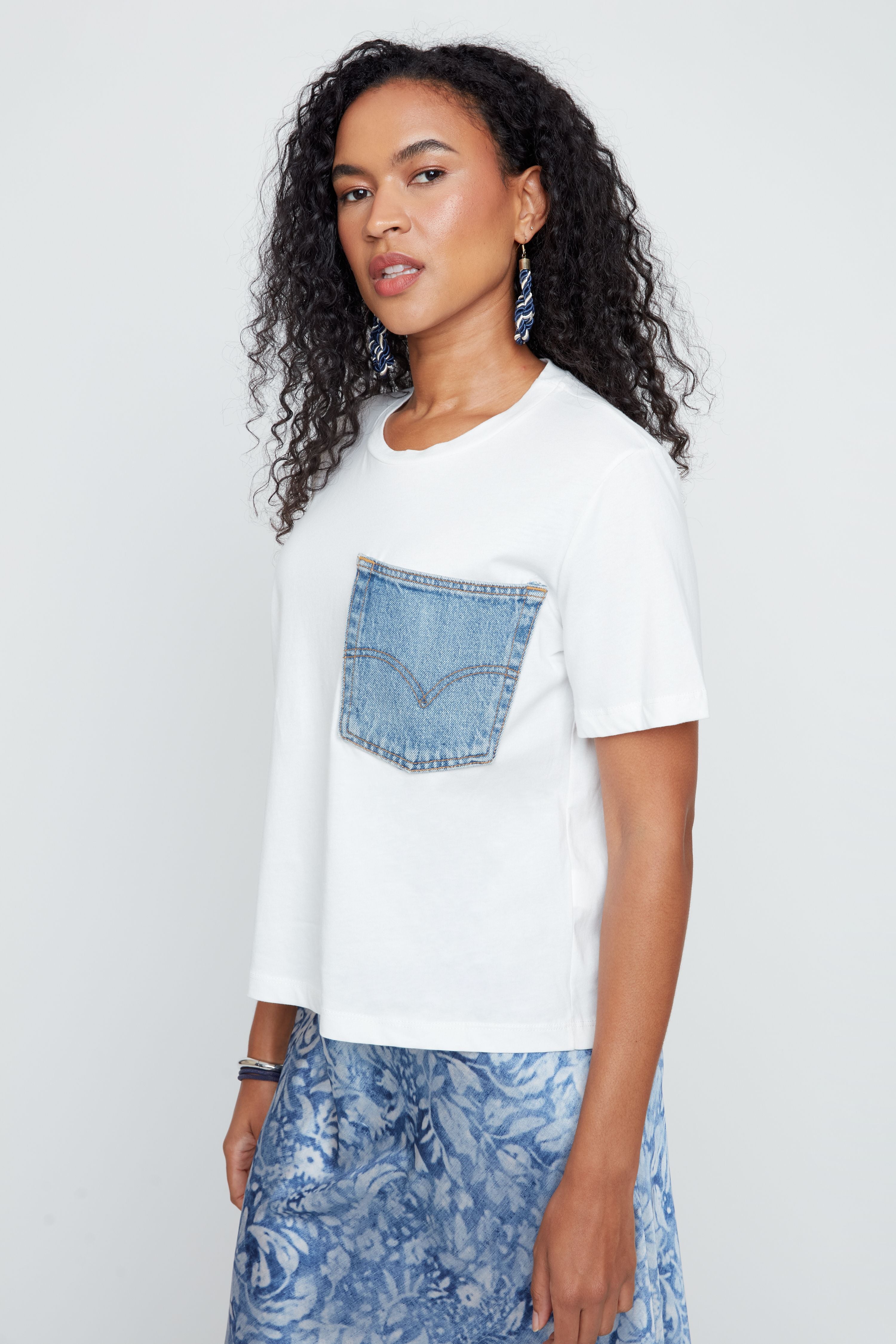 Denim Pocket Everyday Tee