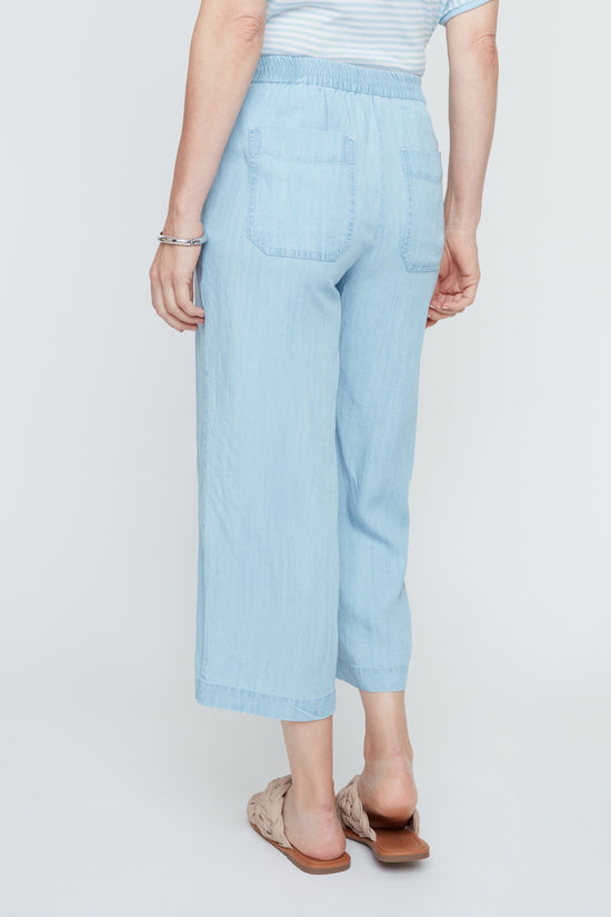 Sky Breeze Cropped Palazzo Pant