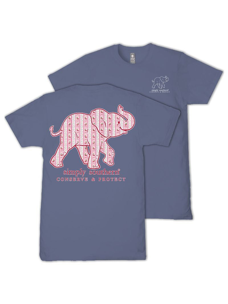 Tracking Elephant Cherry Tee