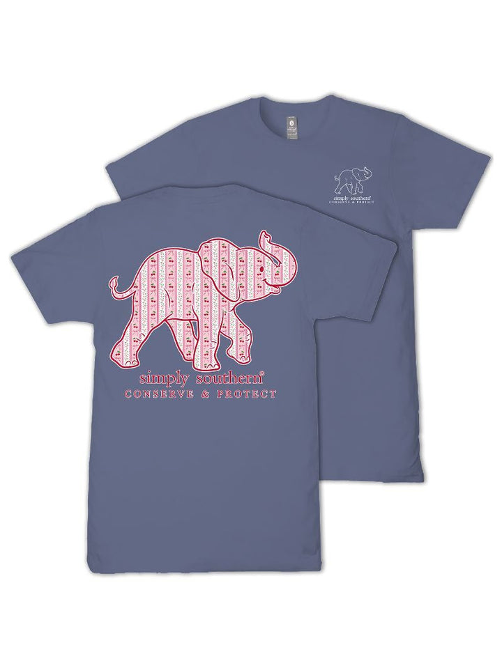 Tracking Elephant Cherry Tee