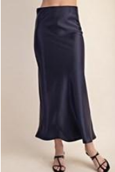 Satin Midi Skirt