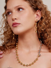 Load image into Gallery viewer, Metal Beaded Drop Earring
