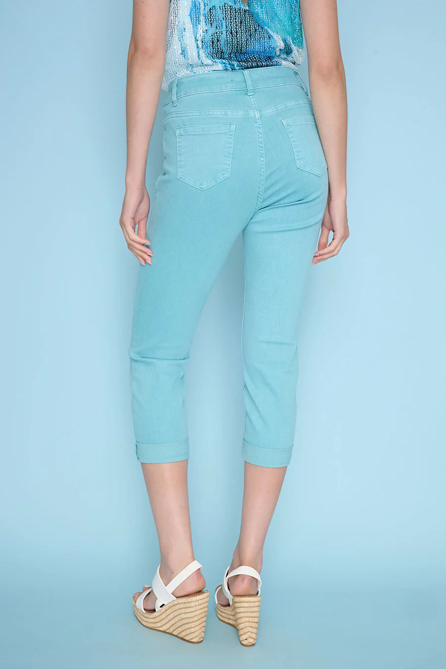 Cuffed Cropped Jeans