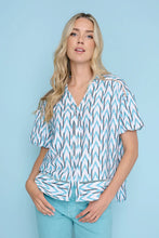 Load image into Gallery viewer, Lagoon Puff Sleeve Top
