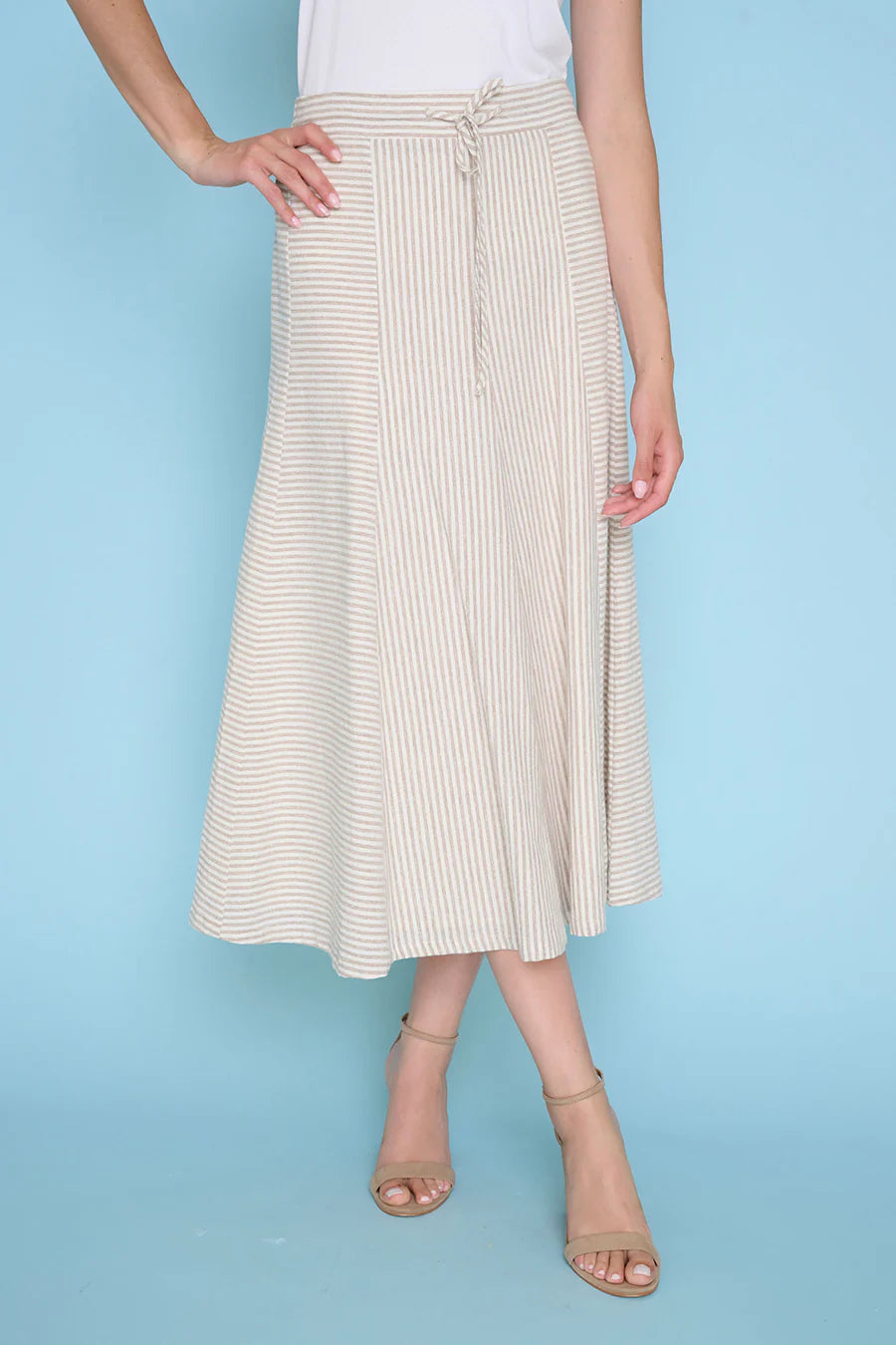 A-Line Paneled Long Skirt