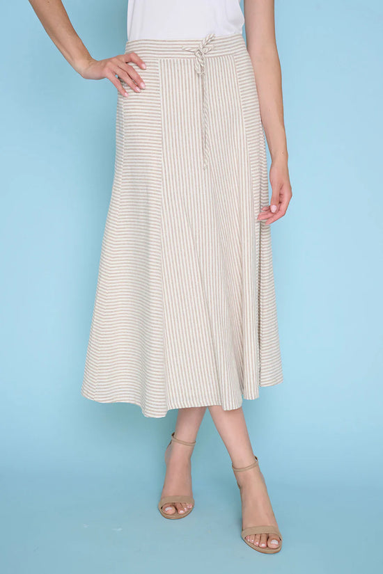 A-Line Paneled Long Skirt