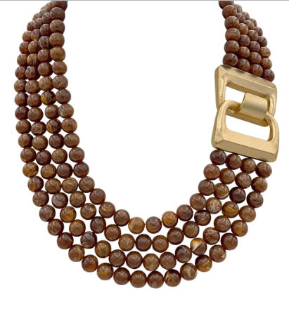 4 Strand Bead Necklace