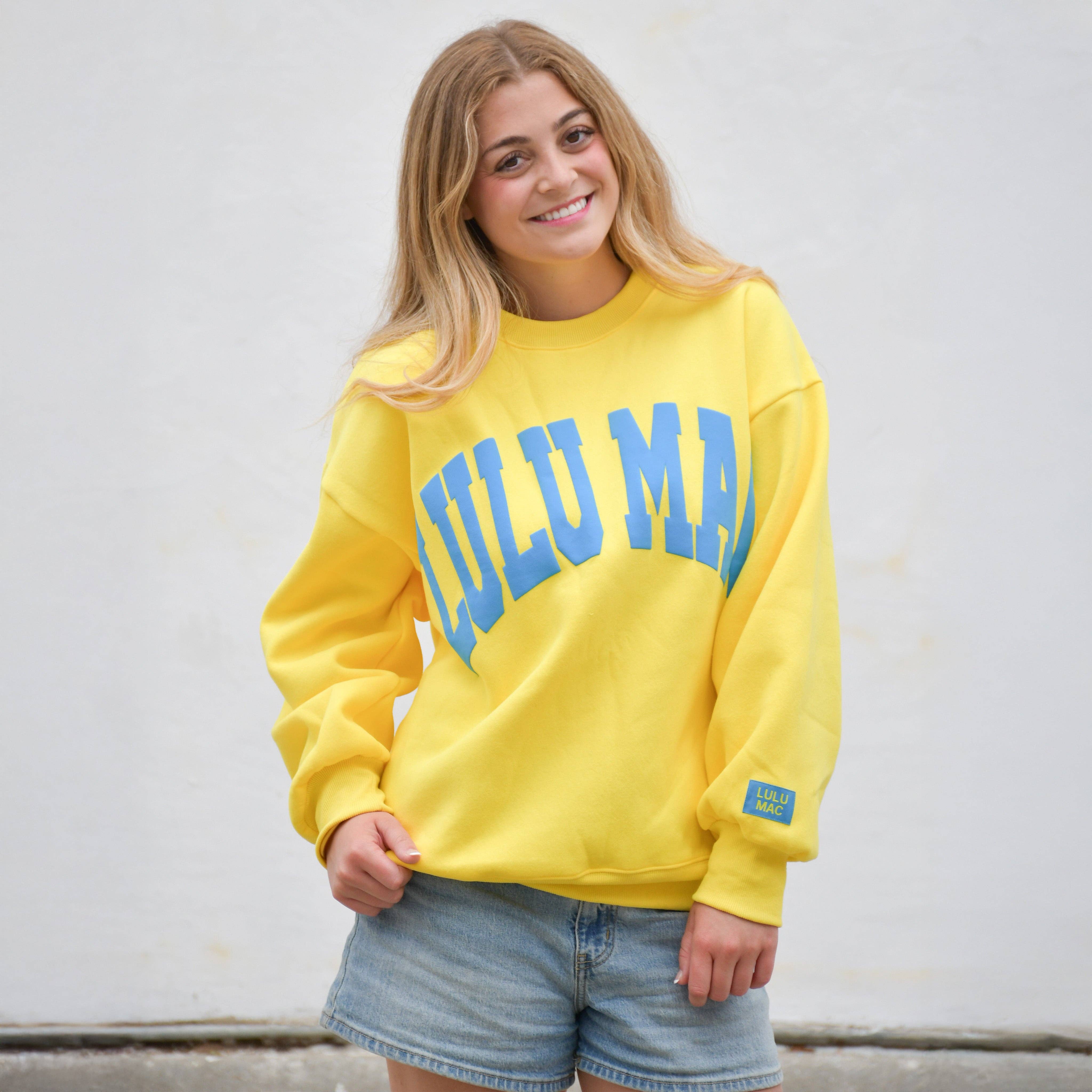 Lulu Mac Long Sleeve Crew Neck Sweatshirt