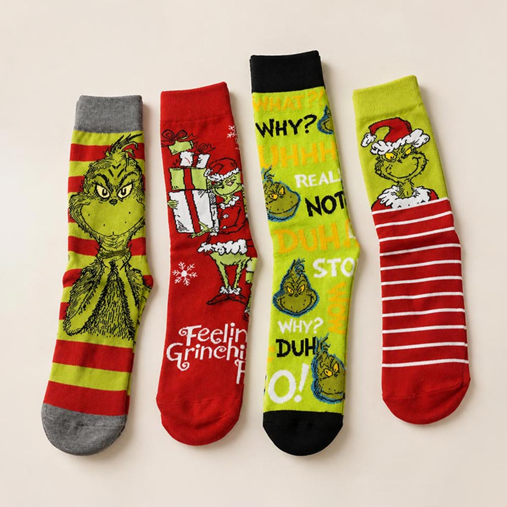 Grinch Socks
