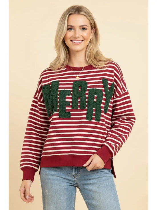 Merry Crew Neck Sweatshirt